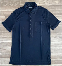 TOM FORD Poloshirt "Black Sheer Polo" aus Seide UVP: 750 Euro