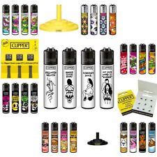 Clipper® Großes Sortiment - 4 Feuerzeuge im Set - Wiederbefüllbar NEU