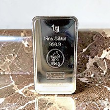  1 Gramm Silberbarren v