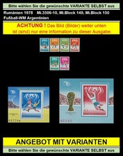 Romania 1978 Mi.3506-11, Block