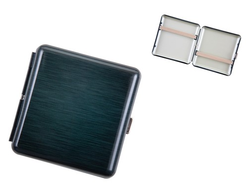 Etui schwarz meliert - 2x,
