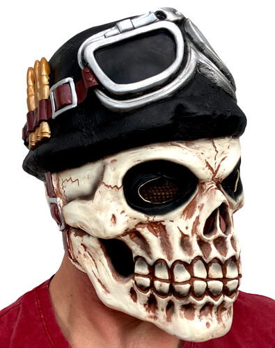 Totenkopf maske latex - latex, zombie