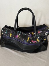 Reisetasche Sporttasche Retro Vintage Schwarz Bunt 70er 80er 90er