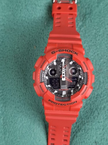 Casio shock 100b - g-shock, ga-100b-4a