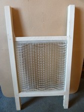 waschbrett mit glaseinsatz alt
