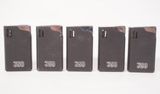 5-tlg. Konvolut Colton Electronic Gas Feuerzeuge mit JSO Werbung Reklame