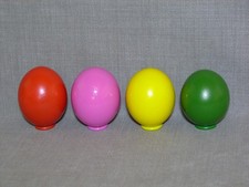 Straußenei Rot Pink Gelb