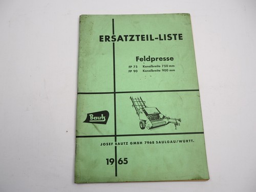 Bautz 90 feldpresse - 75,