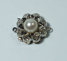 Perlketten Verschluß  .585 Weißgold ,  1-reihig,   # B5328 x