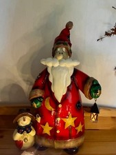 Weihnachtsmann Deko 35 cm Kunststoff