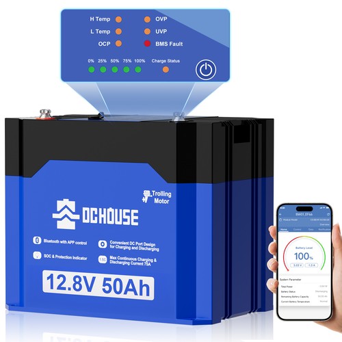 12v 50ah lithium batterie - 50ah,
