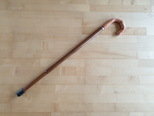 Vintage Gehstock Spazierstock Wanderstock Holz mit Regenschirm