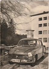 Postkarte Wartburg Limousine 311 DDR Auto Oldtimer PKW Car