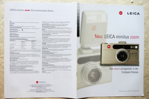 Leitz prospekt leica minilux - leica,