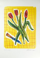 Moritz Götze, Tulpen, Lithografie, handsigniert, datiert, nummeriert, 2007
