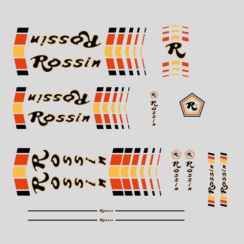 Rossin fahrradrahmen aufkleber - rossin,