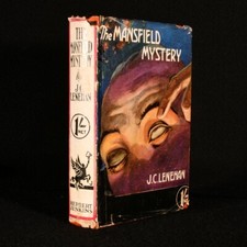 1932 The Mansfield Mystery J. C. Lenehan Dustwrapper Scarce First Edition