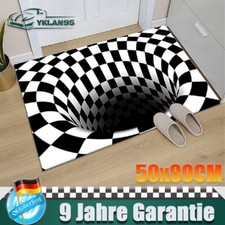 Teppich 3D Vortex Teppich Optische Täuschung Illusions Teppich Rutschfester DHL