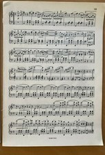 10 ? schöne alte Notenblätter zum Basteln Deko Shabby Chic antik