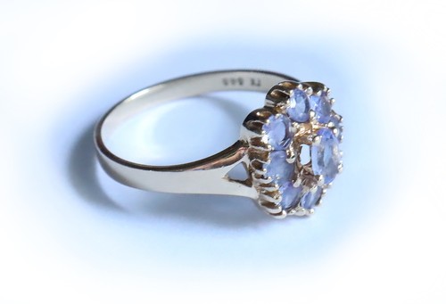 Goldring mit tansanit - mit,