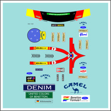 F1 Decal 1:18 Benetton Renault Figur 1993 Figurenset  Schumacher Formel 1 B193