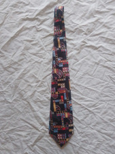 Krawatte Schlips VINTAGE 70er Psychedelic Paisley AUSGEFALLEN DESIGN 11cm breit