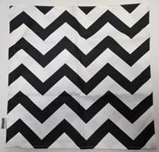 2er Set Outdoor Kissenbezug 50 × 50 cm – Schwarz-Weiß, wasserabweisend (2649 A3)