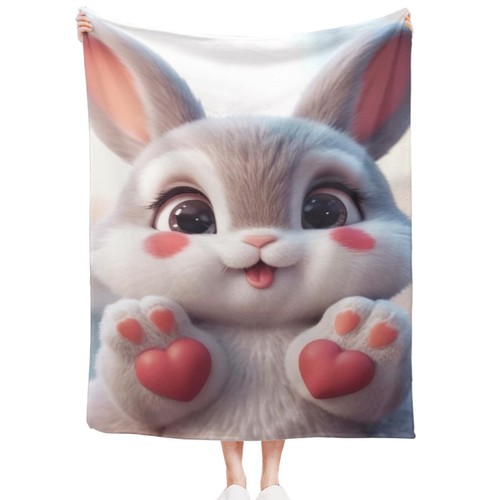 Kuscheldecke flauschig hase - flauschig,