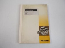 Kaeser Mobilair M57 Baukompressor Betriebsanleitung Wartung Ersatzteilliste 2002