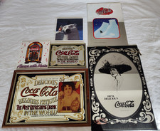 Aus einer Auflösung: 4 Coca Cola Bar Spiegel und 2 Fliesen als Konvolut