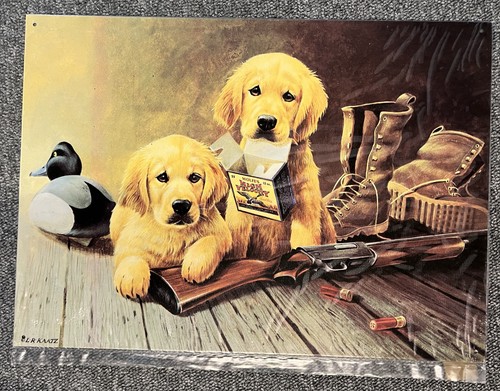 Blechschild golden retriever - blechschild,