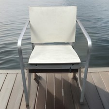 1 von 10 ORIGINAL Thonet Gartenstuhl Outdoor Armlehnstuhl Alu Kunstst. Bauhaus