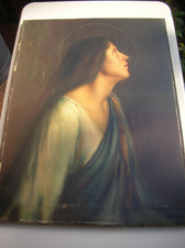 Gemälde sakral Heiligenbild um 1900?