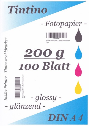 Tintino fotopapier 100 blatt - tintino,