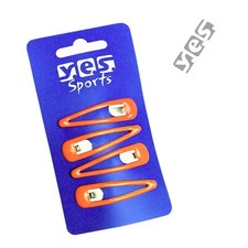 4 Stück Anti-Rutsch Sport Haarspangen Haarklammern Haarclips orange SOLIDA