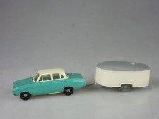 Siku Plastik V172 Ford 17M 1960 mit V54 Wittener Wohnwagen 132732