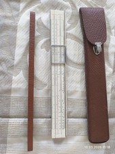 RECHENSTAB Faber Castell in  LEDERETUI 