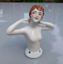 Reinste Art Deco Porzellan Teepuppe Pin Up N° 5206 Akt Darstellung 1930-1940