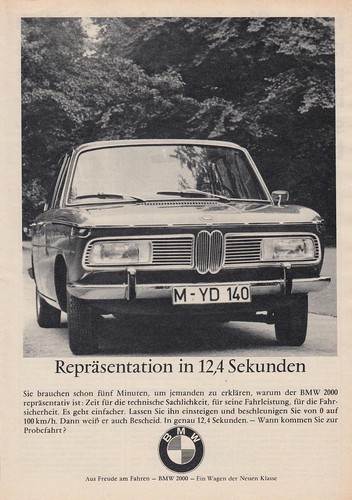 Bmw 2000 reklame - bmw,