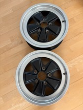 2 x Original Fuchsfelge 16 Zoll black 6J x 16, ET 36 für Porsche 911 G Modell