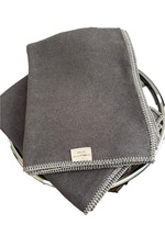 David Fussenegger. Zwei Kuschlige Decken uni grau. 85% Baumwolle