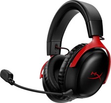 HP HyperX Cloud III Wireless schwarz/rot – Wireless-Gaming-Headset 