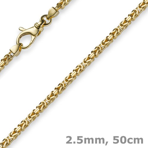 5mm kette halskette - 2,5mm,