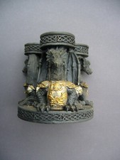 GHOTIC DRACHEN KERZENSTÄNDER FIGUR SKULPTUR TEELICHTHALTER