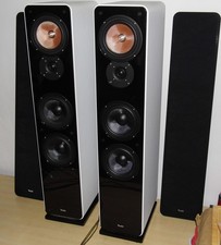 Teufel Ultima 40 MK II Standlautsprecher-Paar - weiß mit Glanzschwarzer Front
