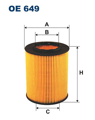 Filtron 649 ölfilter - oe, for