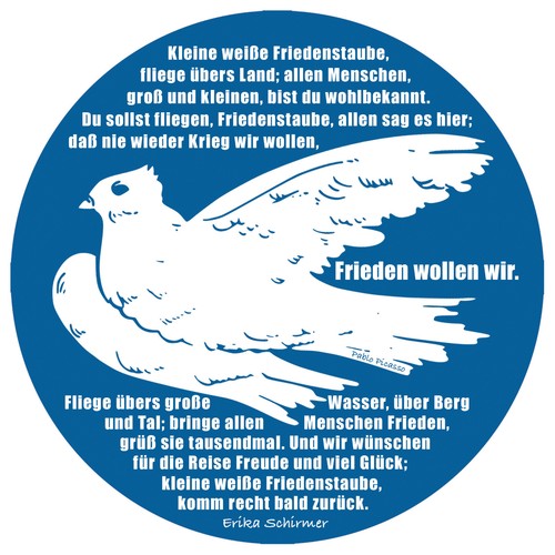 Friedenstaube ddr aufkleber - friedenstaube,