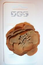 Schnabelspange - Blume - Braun