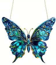 Fensterbild Schmetterling blau