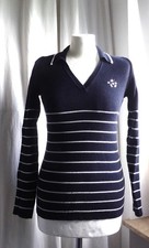 DONALDSON PULLOVER MICKY MAUS BLAU WEISS GR M RINGELPULLI GESTREIFT